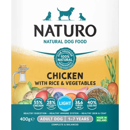 Naturo Adult Light Kurczak tacka 400g